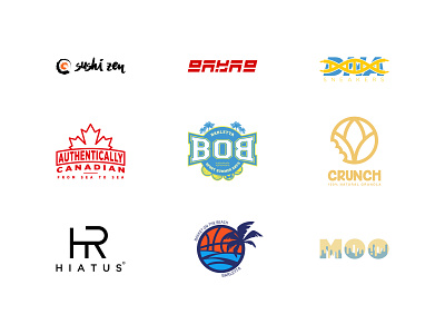 Logo Collection 1 abstract authentic basket beach brand canada cereal clothes clothing collection crunch dna granola hiatus ice cream logo logo a day shoes sneakers sushi