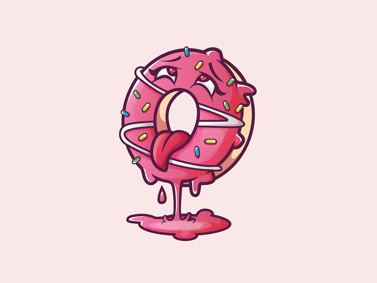 Nasty donut by Aleksander Am on Dribbble