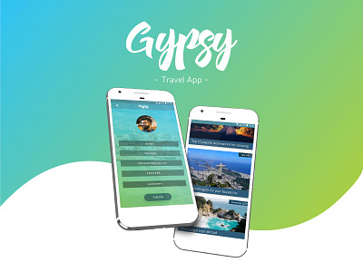 App Design - Gypsy app branding graphic design travel uiux