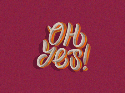 Oh yes! art design inspiration handmade inspiration lettering procreate type