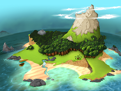 Game asset - Island Map
