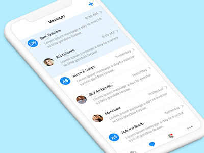 SaaS Concept - Messages app saas