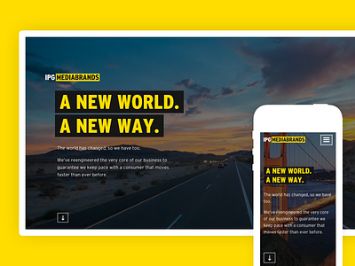 IPG Mediabrands Website mobile responsive web