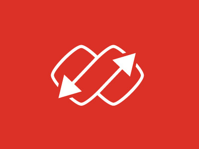 The Exchange arrows business icon linework logo symbol