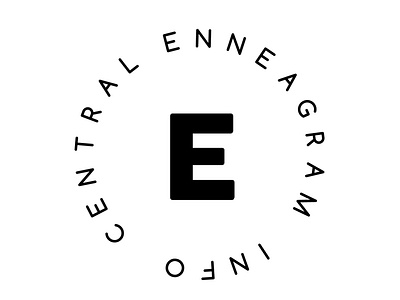 Enneagram Info Central Logo design logo typography vector