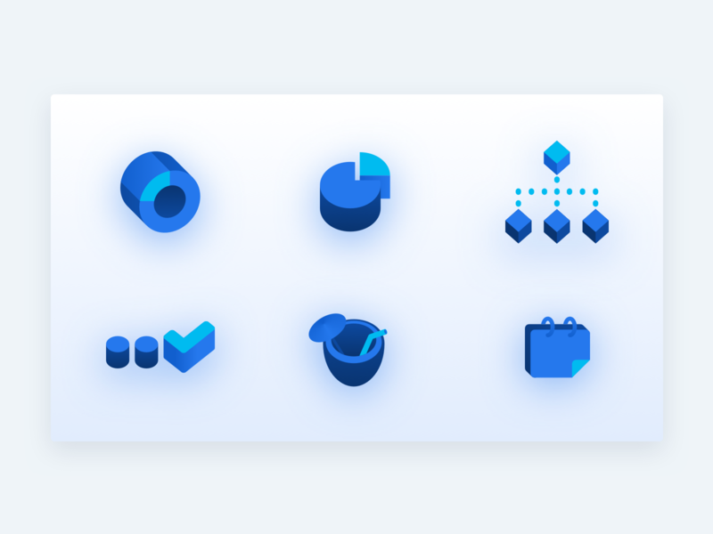 Work + fun icons calendar chart dashboard icon illustration to do ui