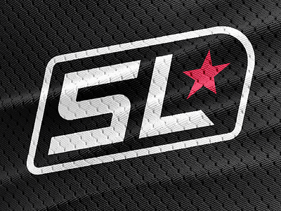 Sportsloyal Logo black jersey logo loyal mockup red sports sroke star type