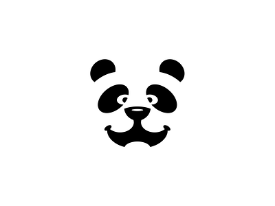 Panda animal design logo panda