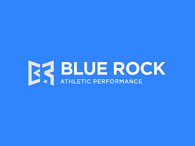 Blue Rock Logo Concept athletic blue branding crossfit design logo logo design