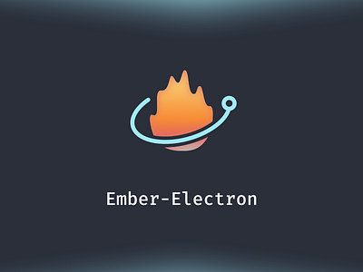 Logo for Ember-Electron electron ember electron emberjs fira mono logo
