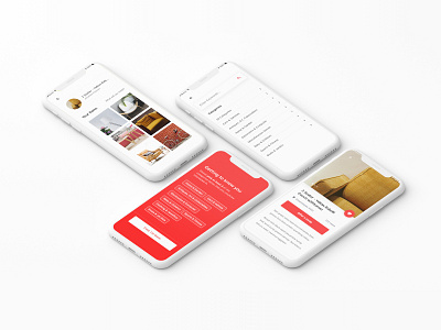 SwapU accounts app chat design ecommerce filter form grid home layout mobile app mockup page product page red shop sign up ui ux