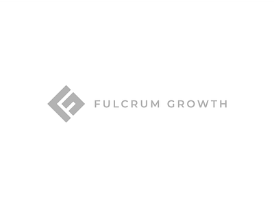 Fulcrum Growth Logo app badge branding design fg icon illustration illustrator logo monogram typography