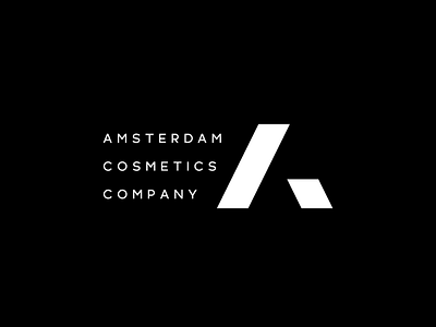 Amsterdam Cosmetics Comapny badge black branding cosmetics design icon illustrator logo monogram typography