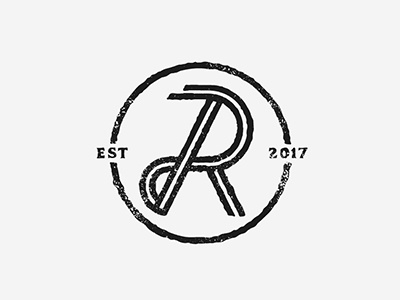 Rivers Place Brewery Monogram brewery grit icon logo monogram r