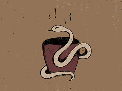 Keep Away Cup coffee illustration snake