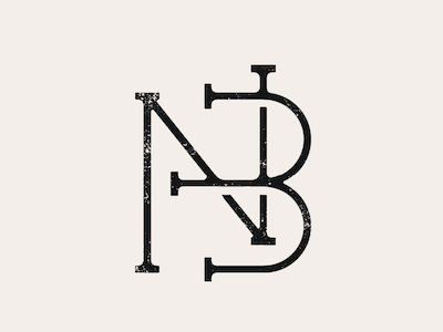 Nomad Bites Monogram branding coffee monogram nb