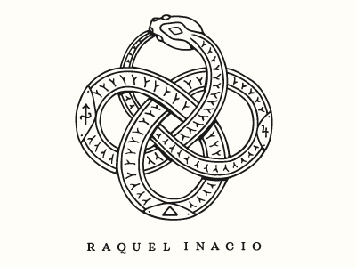 Raquel Fashion Lable esoteric fashion infinity lable logo snake spiritual