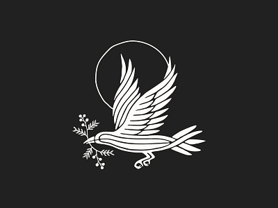 Crow and Acacia acacia adobe bird bird icon branding design illustration illustrator logo nature tatoo