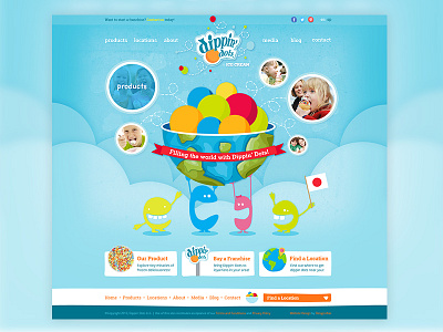 Dippin' Dots design dippin dots ice cream web