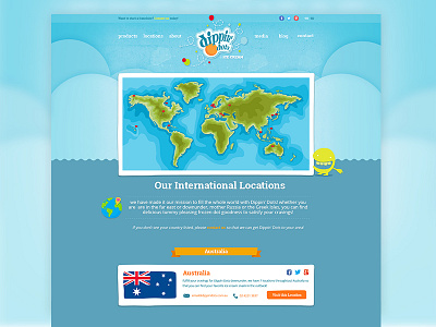 Dippin' Dots Location Page design dippin dots ice cream web