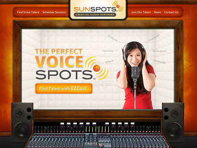 Sunspots Banner Region design web webdesign