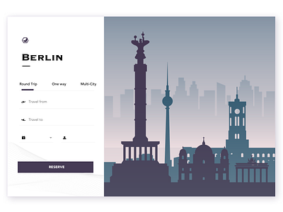 Berlin illustration silhouette