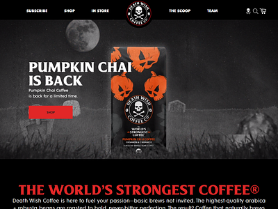 PUMKING CHAI SHPIFY ECOMMERCE SITE shopify web design