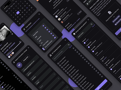 UI Components calendar colorpalette filters medical software mergingprofile patient profile patinet card productdesign ui uicomponents uidesign uploadingfile ux uxdesign webdesign