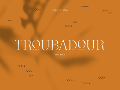 Troubadour art branding logo minimalistic
