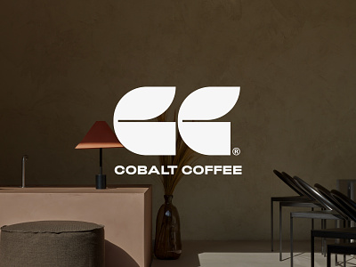 Cobalt Coffee® art branding concept design logo minimalistic web