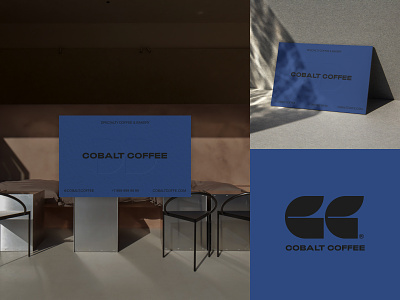 Cobalt Coffee® art branding concept design logo minimalistic ui
