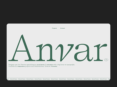 anvarshoe.com art branding concept design logo minimalistic ui web