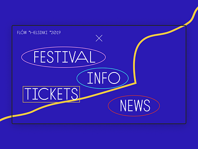 — Flow Festival. Menu art concept design menu minimalistic photography typography ui web