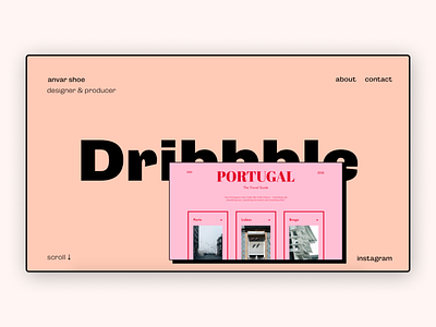 — Anvar Shoe. Portfolio Website art design homepage minimalistic photography portfolio typography ui web