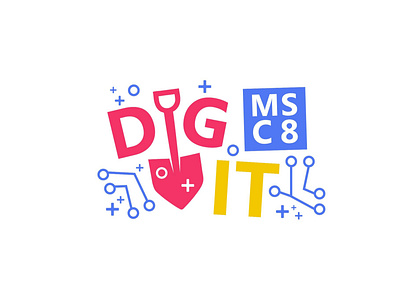 DIG IT branding digital illustration it logo meetup mining vector