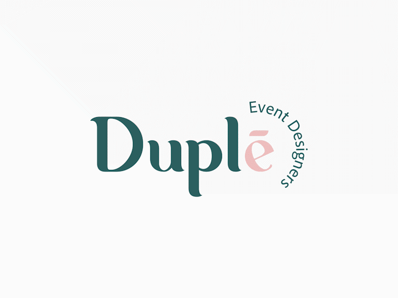 Duple - Logotipo animado animation brand brandidentity branding brandithstudio design event eventdesigners eventplanner graphicdesign logo motion graphics méxico simple socialevent