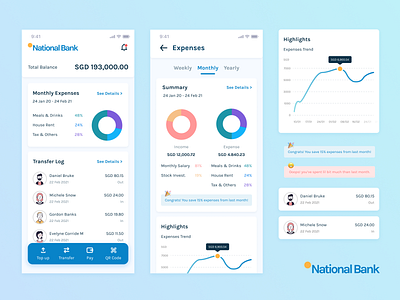 Digital Bank App Design Concept