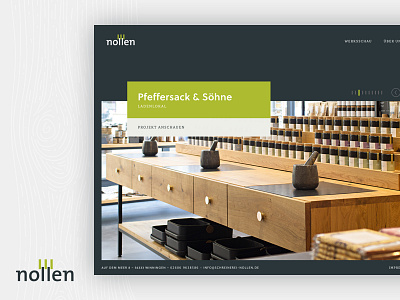 Nollen Corporate Website business website carpentry digital formrausch landingpage schreinerei website
