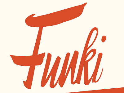 Funki branding brush funki logo munki typography