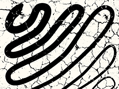 SSSSSSSerpent badtown black cracked cream illustration instagram mud serpent snake texture