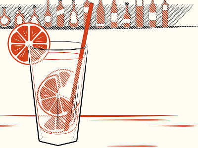 Mojito alcohol badtown cocktail cocktails drink illustration mojito