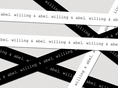 Willing & Abel Branding branding design graphic graphicdesign logo music typography