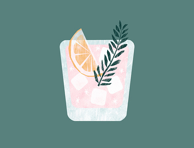 Cocktail Illustration — Gin and Tonic cocktail digital art drink graphic design graphicdesign illustration illustration digital illustrator wacom