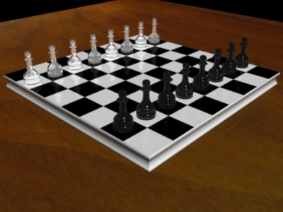 Chess Board 3d chess piece pawns