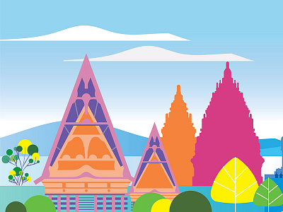 Tourism Indonesia 2 design illustration indonesia tourism travel vector