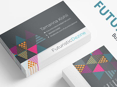 Business card visiting card business card futuristic cards