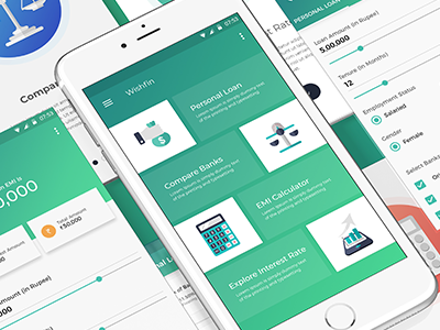 Interest Rate Comparison App banking app app design