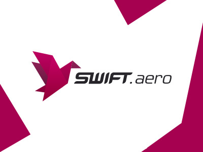 Swift.aero Logotype aerial bird drones logo logotype swift uav usv