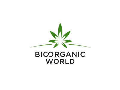 Bioorganic World Logotype bioorganic cannabis logo logotype marijuana nio organic weed world