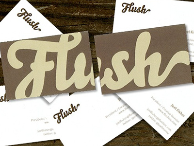 Flush Cards business cards flush moo puzzle